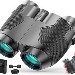Binoculars 12x25for Adults and Kids Night Vision Binoculars Compact Binocular Waterproof Binocular Wide Field of View for Bird Watching,Hiking,Huntin