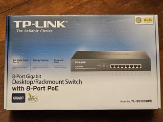 TP-Link 8-Port PoE Gigabit Rackmount Switch