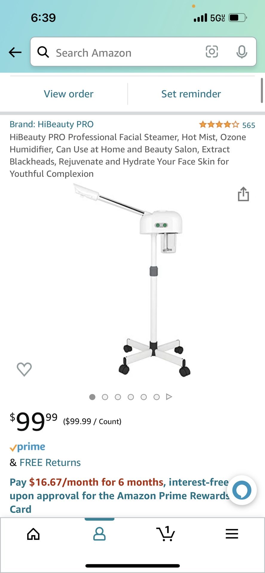 Portable Facial Steamer 