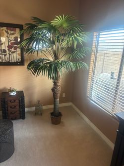 7’ 6” Large Artificial Palm Tree in Pot