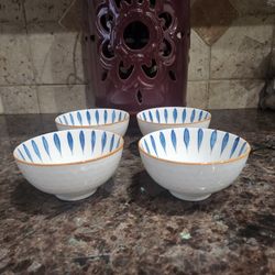 Japanese Style Ceramic Dessert Style Bowls
