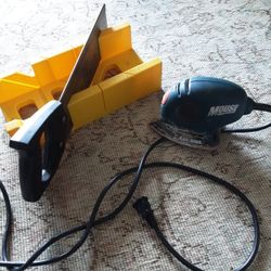 Vintage Mitre Saw And Mouse Sander