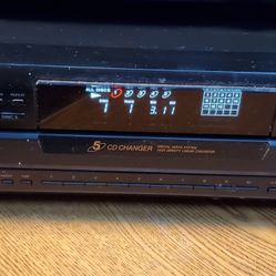 Sony CDP-C661 5 Compact Disc Carousel Changer Player & Remote, Tested, Watch Video