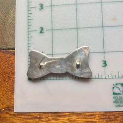 Sterling Silver Bow Pin
