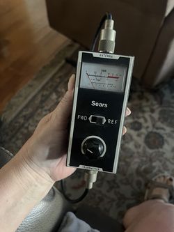 vintage Sears SWR (Standing Wave Ratio) meter model (contact info removed)0.