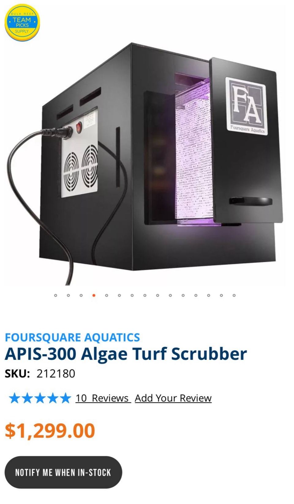 APIS-300 Algae Turf Scrubber