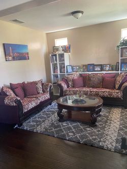 Sofa Set with Table/Stool
