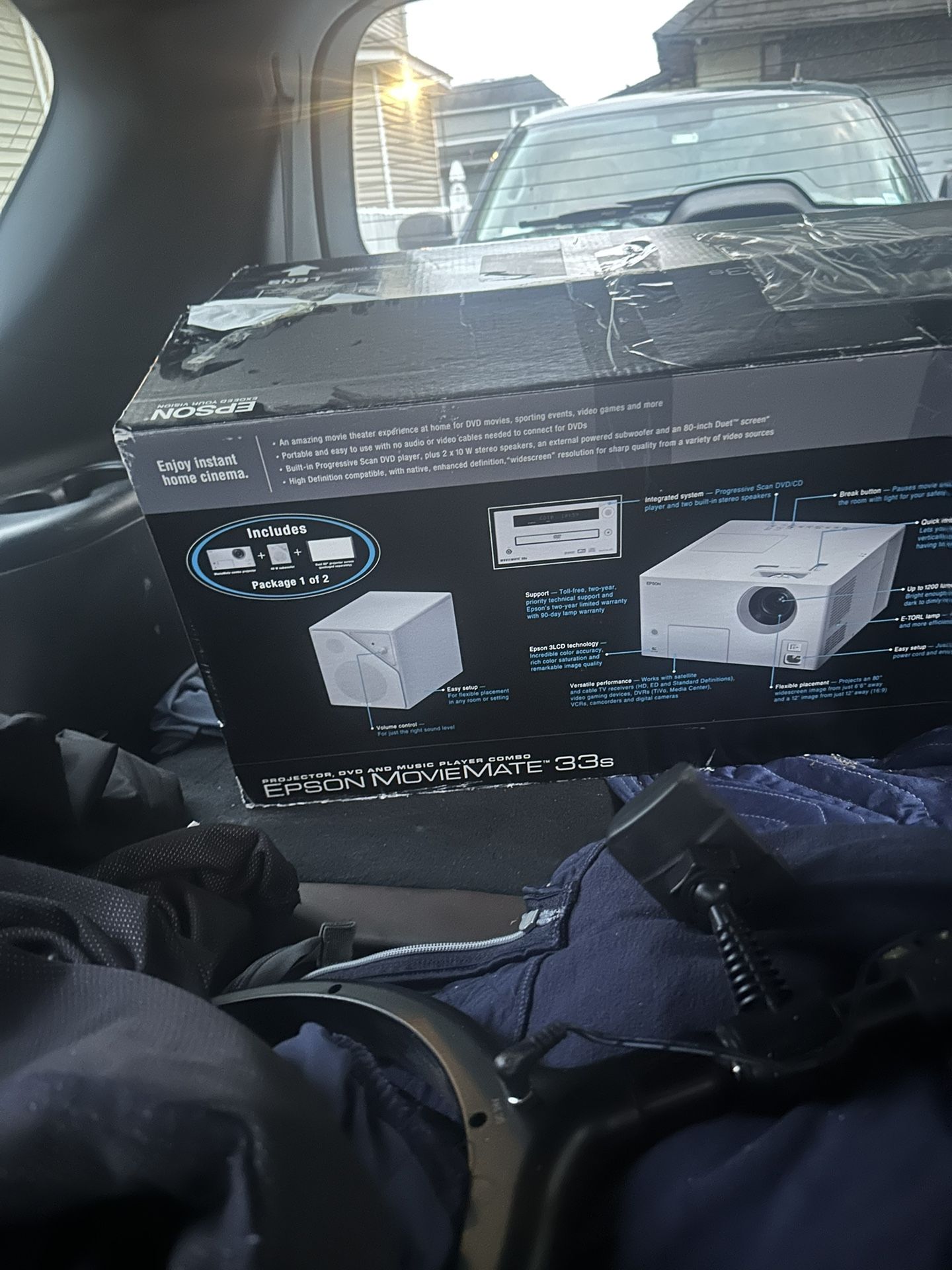 new epson moviemate with music player