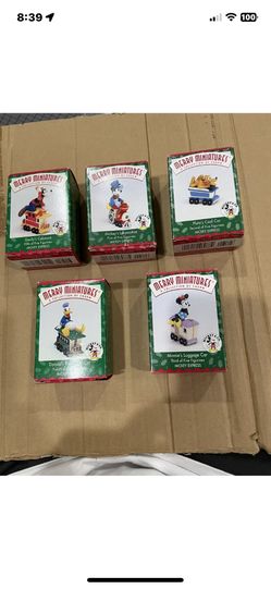 Hallmark Disney Christmas Ornaments  set of 5 