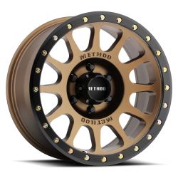 Method Race MR305 17x8.5 6x5.5 6x139.7 0mm Bronze Matte Black Lip Wheels