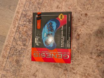 Sega Genesis 8 Button Arcade Pad Blue