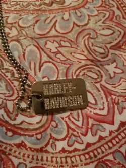 Harley Davison dog tag