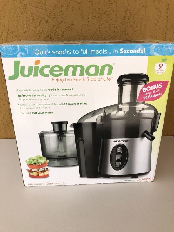 New Juiceman Express Jr. Juicer Extractor and Food Processor