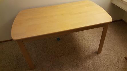 Real wood table $10