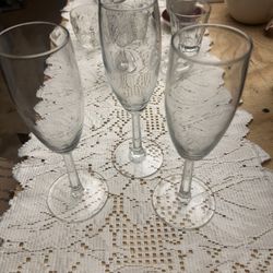 Set Of 3 Champagne Flutes