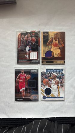 NBA Jersey Relic Trading Cards Lot of 4