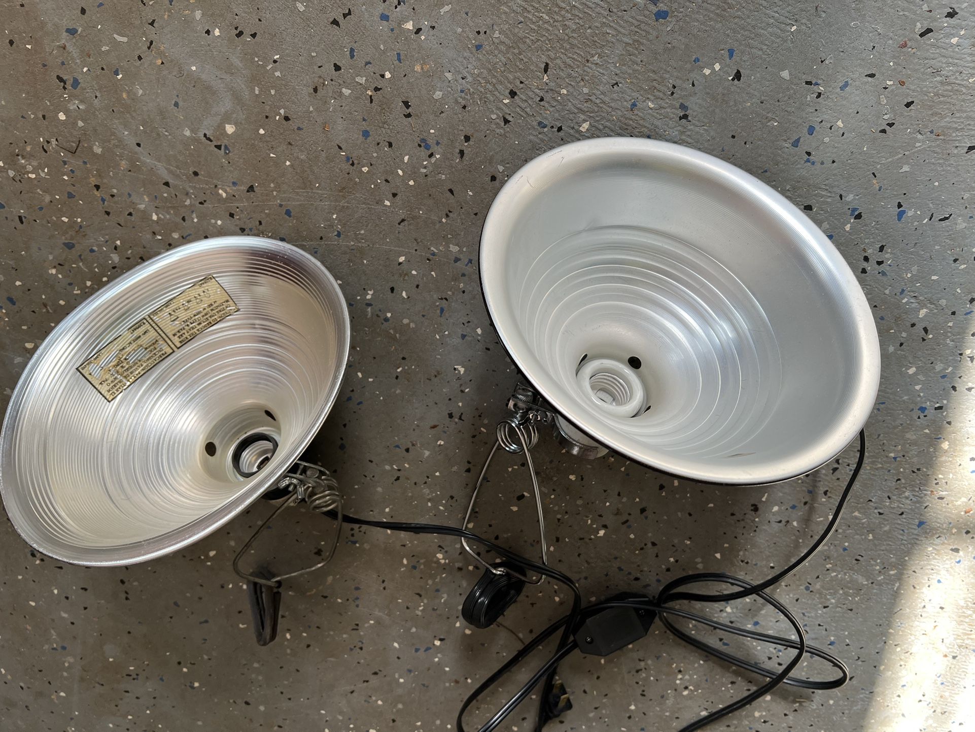 2 Dome Heat Lamps