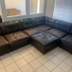 Leather Sectional Couch / Sofa 
