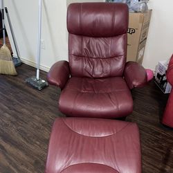 Red Recliner Chair With Footrest