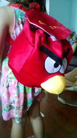 EUC angry bird backpack for small kid