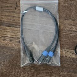 XLR Dual Male To Single Female Connectors