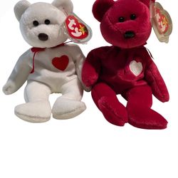 Ty Beanie Babies Bundle Valentino And Valentina 