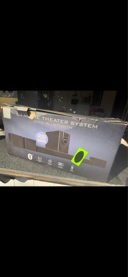 iLive 5.1 Home Theater System Bluetooth 6 Surround Subwoofer Wireless for TV