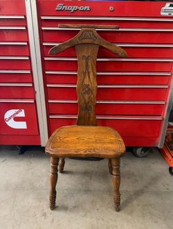 Vintage Wooden Butler / Valet Chair