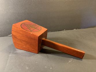 Masonic Worshipful Master Handmade Wooden Gravel (Length: 10-1/4”)