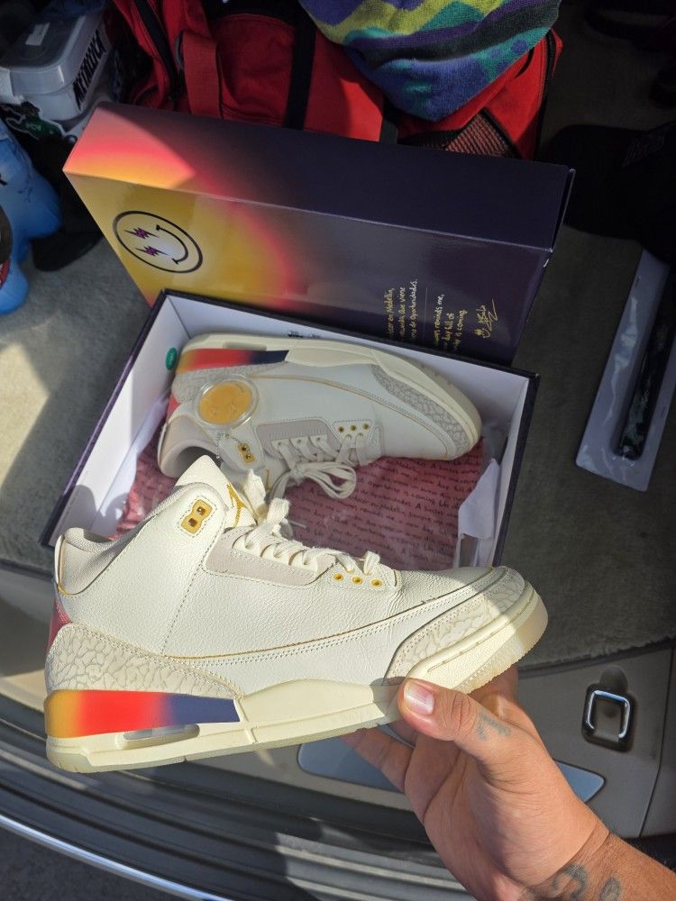 Air Jordan 3 J Balvin Medellin Size 11.5