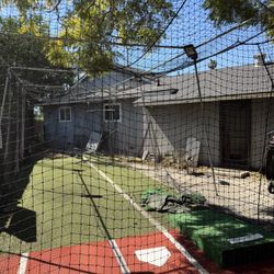 Batting Cage With Accessories 