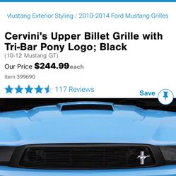 Billet Grill For Mustang 2010 Gt