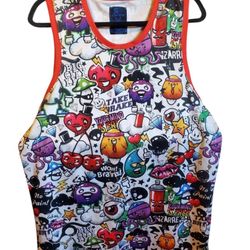 Colorful Graphic T-Shirt Men's Size Large