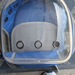 Cat or small dog backpack bubble carrier