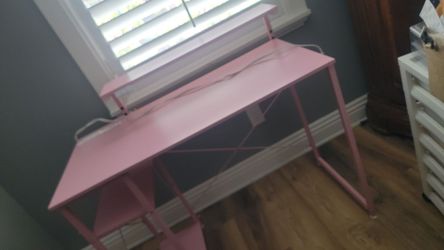 Pink desk
