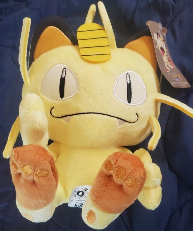 Pokemon Meowth Plush Soft Stuffed Doll Toys Cute Collectible 26 CM Kids
