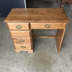 4 DRAWER WOOD DESK