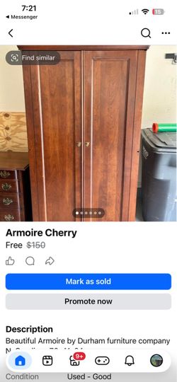 Cherry Armoire-Free