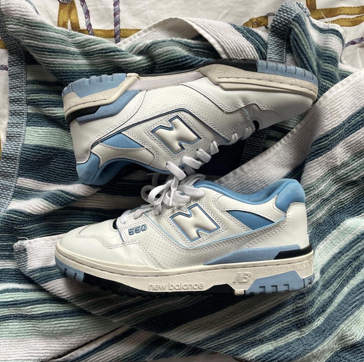 New Balance 550 UNC blue and white 