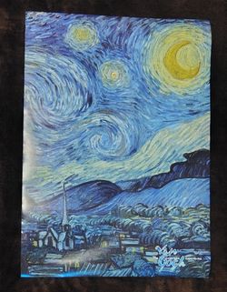 Van Gogh Starry Night Poster & VIP Badge – Immersive Experience