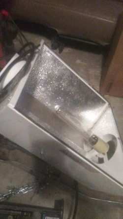 Hood with 600 watt bulb