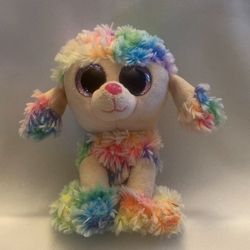 Ty Beanie Babies Boos Rainbow the Poodle