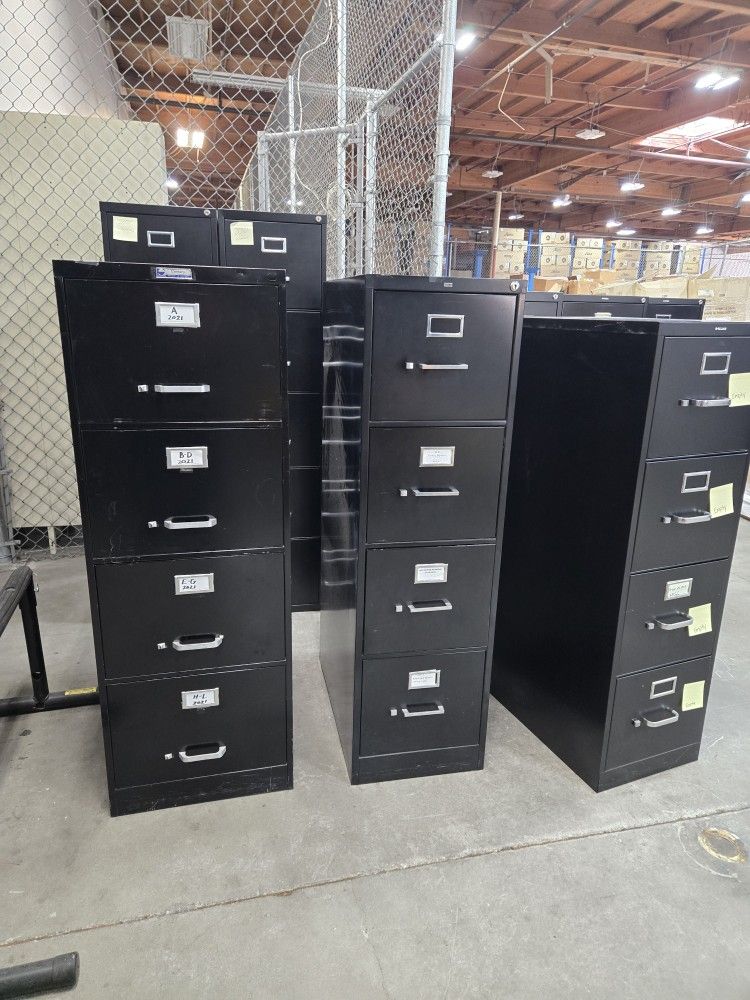 Vertical Metal File Cabinet With Key Starting Price $100 Each