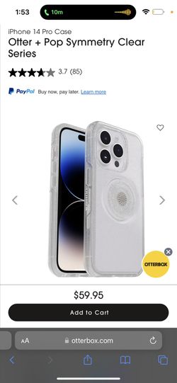 iPhone 14 Pro Case Otter + Pop Symmetry Clear Series