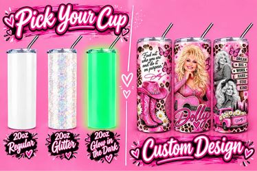 Dolly Parton  custom tumbler