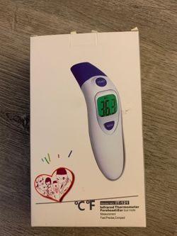 Infrared thermometer forehead and ear