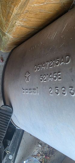 Jk Wrangler factory muffler used.