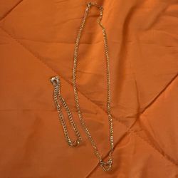 Chain And Bracelet Set 10k