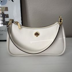 Kate Spade New York White Leather Shoulder Bag