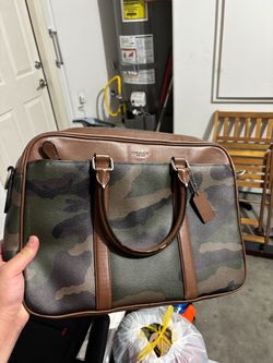 Coach bag army print used